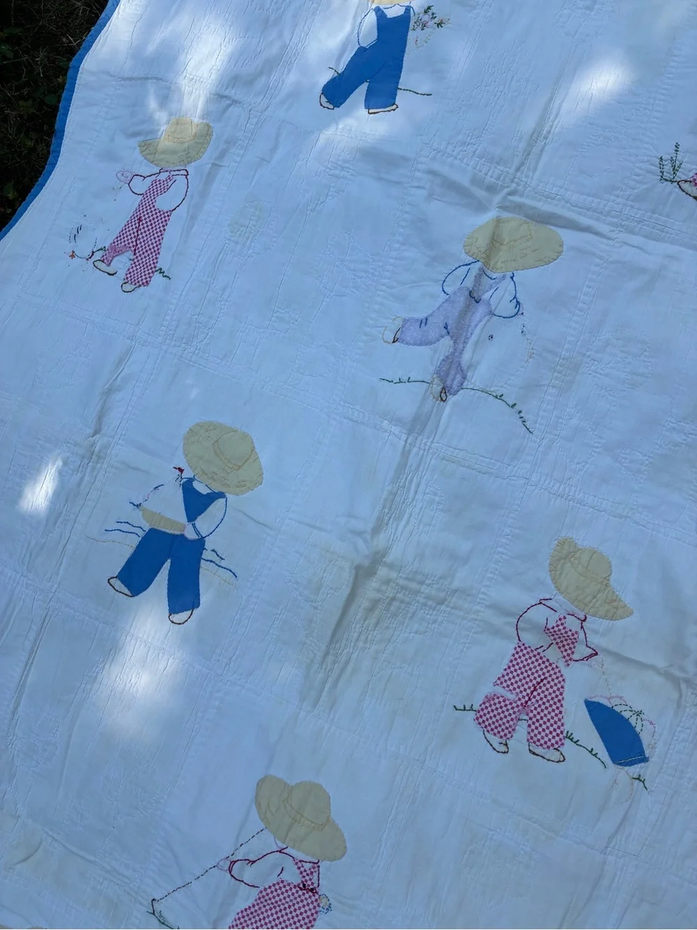Antique quilt overall Sam
